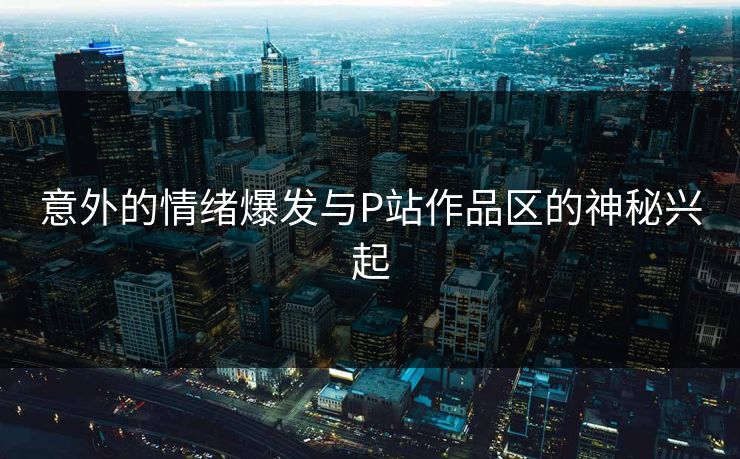 意外的情绪爆发与P站作品区的神秘兴起 意外的情绪爆发与P站作品区的神秘兴起