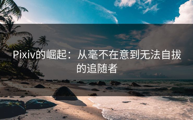Pixiv的崛起:从毫不在意到无法自拔的追随者 Pixiv的崛起:从毫不在意到无法自拔的追随者